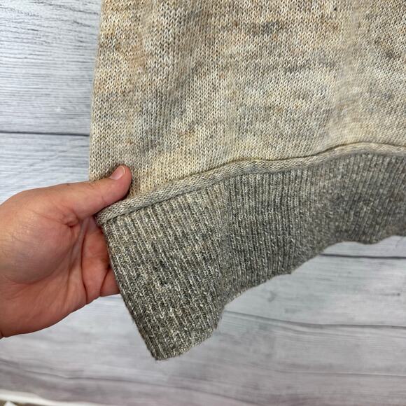 Westbound Women's Tan Gray Mock Neck Wool Blend Sweater Size Medium Petite - Picture 4 of 8